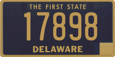 DE license plate 17898