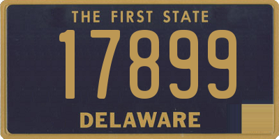 DE license plate 17899