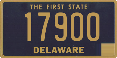 DE license plate 17900