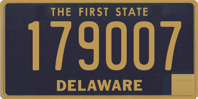 DE license plate 179007
