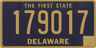 DE license plate 179017