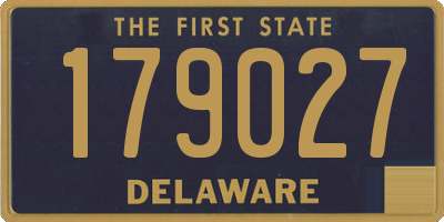 DE license plate 179027