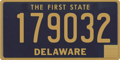 DE license plate 179032