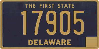 DE license plate 17905