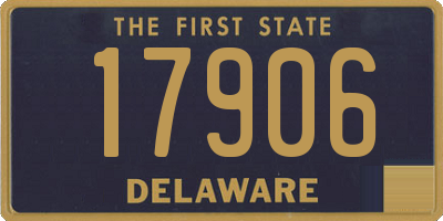 DE license plate 17906