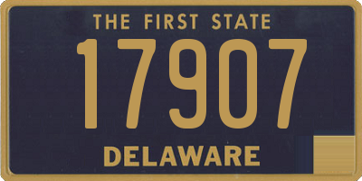 DE license plate 17907