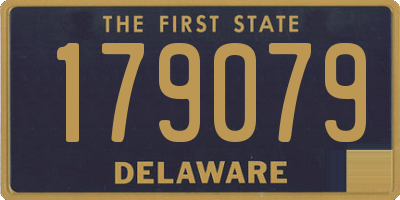 DE license plate 179079