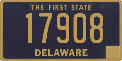 DE license plate 17908