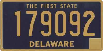 DE license plate 179092
