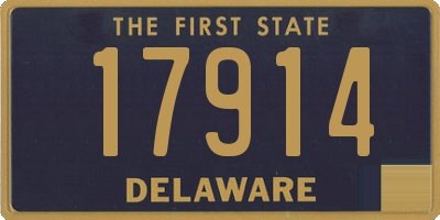 DE license plate 17914