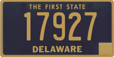 DE license plate 17927