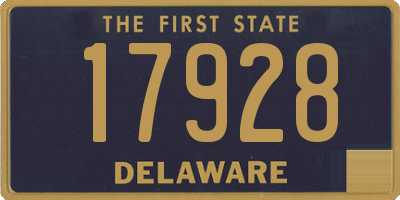 DE license plate 17928