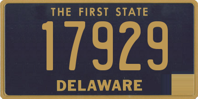 DE license plate 17929