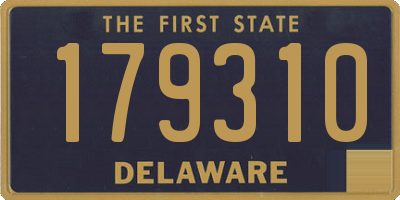 DE license plate 179310