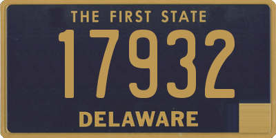 DE license plate 17932