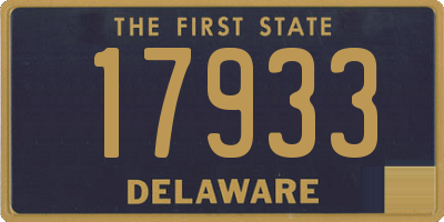 DE license plate 17933