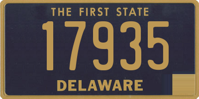 DE license plate 17935