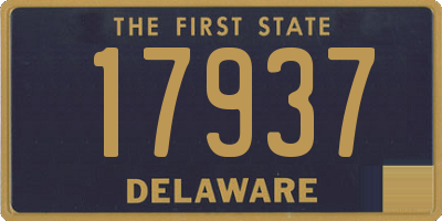 DE license plate 17937