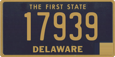 DE license plate 17939