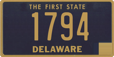 DE license plate 1794