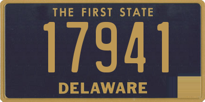 DE license plate 17941