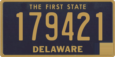 DE license plate 179421