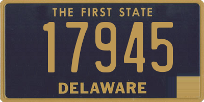 DE license plate 17945