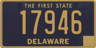 DE license plate 17946