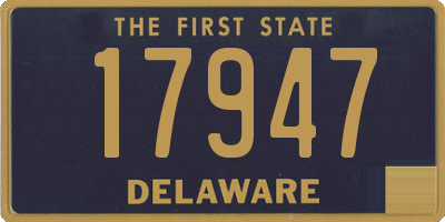 DE license plate 17947