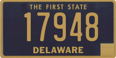 DE license plate 17948