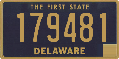 DE license plate 179481