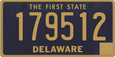 DE license plate 179512