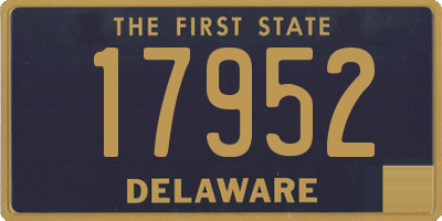 DE license plate 17952