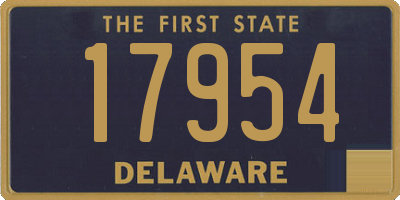 DE license plate 17954