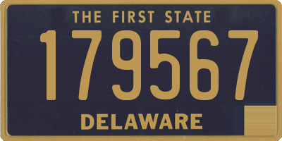 DE license plate 179567