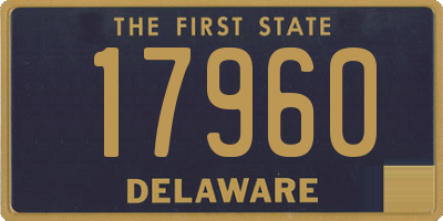DE license plate 17960