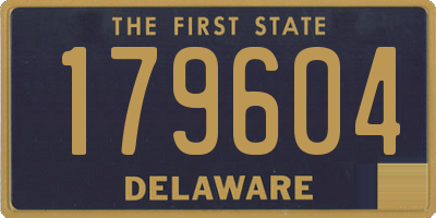 DE license plate 179604