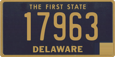 DE license plate 17963