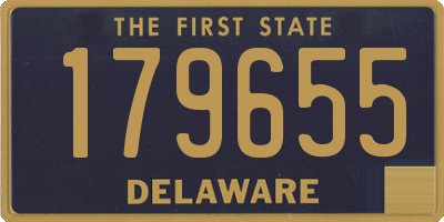 DE license plate 179655