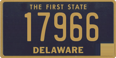 DE license plate 17966