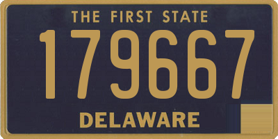 DE license plate 179667