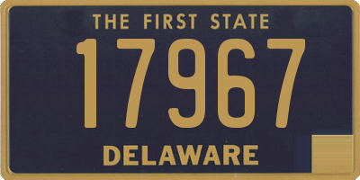 DE license plate 17967