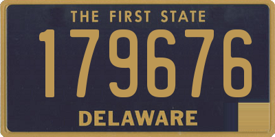 DE license plate 179676