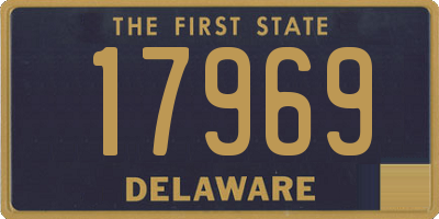 DE license plate 17969