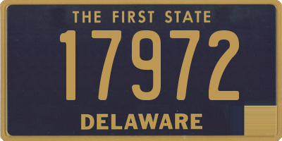 DE license plate 17972