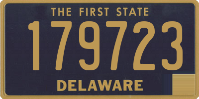 DE license plate 179723