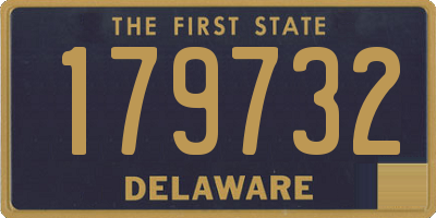 DE license plate 179732