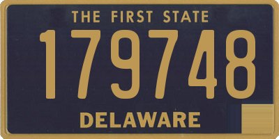 DE license plate 179748