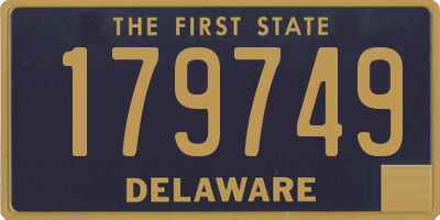 DE license plate 179749