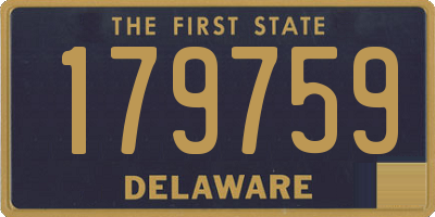 DE license plate 179759
